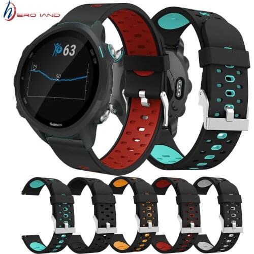 Silicone Strap Bracelet For Huami Amazfit Bip Youth Watch Band 20mm For Xiaomi mijia quartz Garmin Forerunner 245 Vivoactive 3