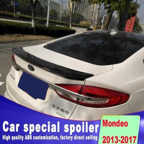 High hardness ABS material rear trunk rear wing spoiler for 2013 2014 2015 2016 2017 ford mondeo spoiler by primer or any paint