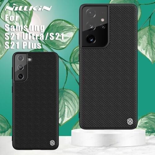 Nillkin Textured Case for Samsung Galaxy S21 Ultra case back cover protective Nilkin nylon fiber TPU PC 360 cases for S21 Plus