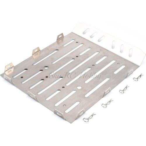 Stainless Steel Rear Trunk Plate for RC Crawler Traxxas Mercedes-Benz TRX6 G63 6x6 Upgrade Parts