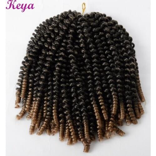 Spring Twist Hair 10 inch Crochet Braiding Hair Fluffy Twists 110g/pack Crochet Braid Synthetic Hair Extensions For Black Women