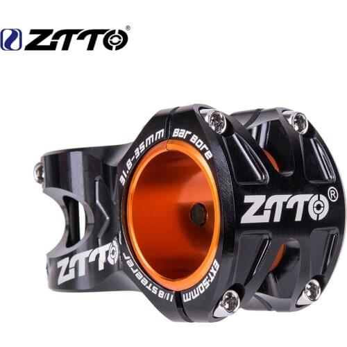 ZTTO MTB 50mm Stem CNC 35mm 31.8mm Handlebar Bicycle ultralight 0 Degree Rise DH AM Stem Enduro 28.6mm Steerer Mountain Bike
