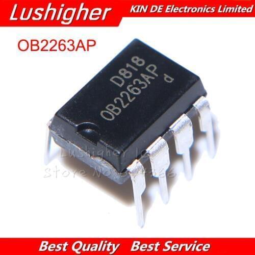 10pcs NEW OB2263AP 2263AP LCD Power Management Chip DIP-8