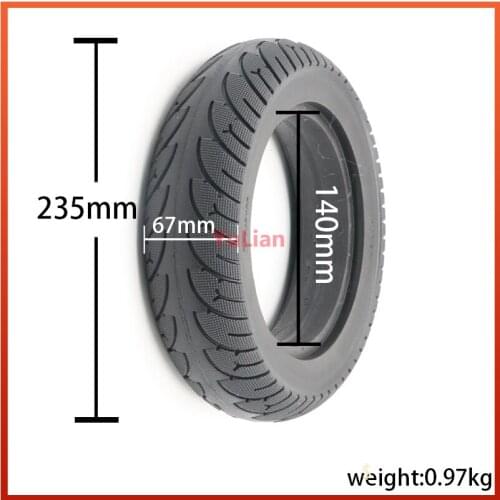 10x2.50 Tubeless Wheel Tyres Solid Tyre Inflation Electric Scooter Tires for 8/10 Inch Electric Scooter Accessory