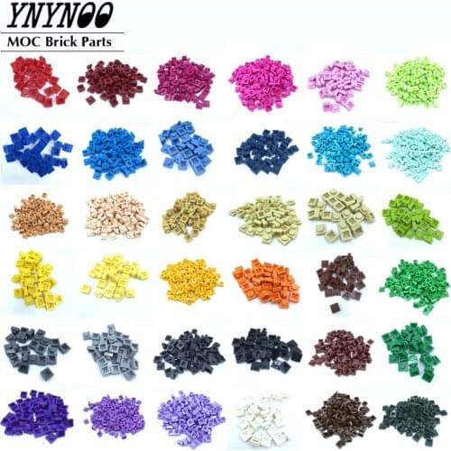 2220Pcs/lot MOC Brick 1x1 Plate Parts 33 Colors Choice Make QR Code & MOC Designers Blocks DIY Toy Kid Compatible with 3024