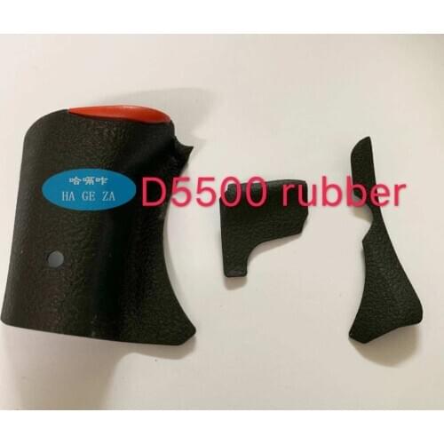 3pcs/set Original Rubber For Nikon D5500 Front Handle Grip Rubber Cover / Side Rubber / Thumb Rubber Repair Parts
