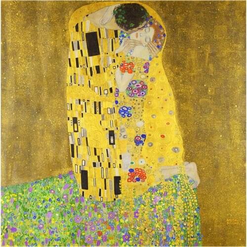 5D Diy Diamond Painting Cross Stitch Kit Diamond Mosaic Embroidery "The Kiss" 3D Painting Square/Round drill Gift