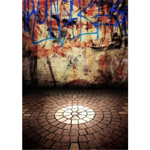 5x7ft(1.5x2.2m) Street Art Photography Backdrop Grunge Graffiti Wall Photocall Photoshoot Background D-5078