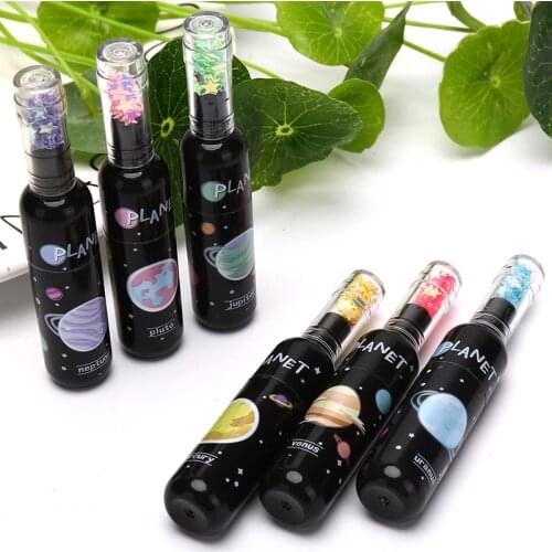 6Pcs /Set Cute Planet Wine Bottle Mini Highlighter Marker Pen Drawing Fluorecent Marker WritingTool School Office Supply