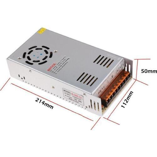 AC 110/220V DC 12V 30A 360W Switching Power Supply Converter for LED Flexable Strip Light 5pcs/lot