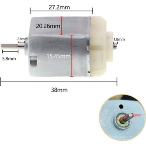 Car rearview mirror electric folding motor front and rear adjustment motor for Mazda DC140 motor