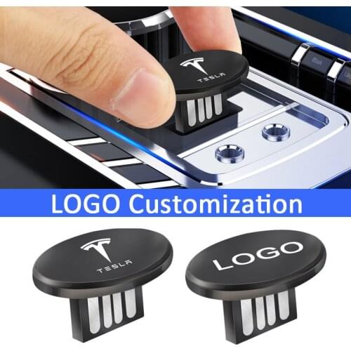 Car Custom Logo Metal Mini OTG 2.0 USB Flash Drive 8 16 32 64 GB For Tesla Model 3 Model S Model X Model Y Roadster