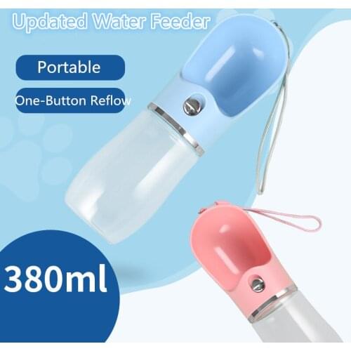 Portable Dog Water Bottle for Small Medium Dogs Cat Outdoor Walking Travel Pet Drinking Feeder 350ML Water Bowl Pets Dispenser