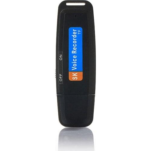 U-disk Mini Voice Recorder Pen Digital Dictaphone Audio Recorder Sound USB 2.0 Flash Drive for 32GB Micro SD TF Card