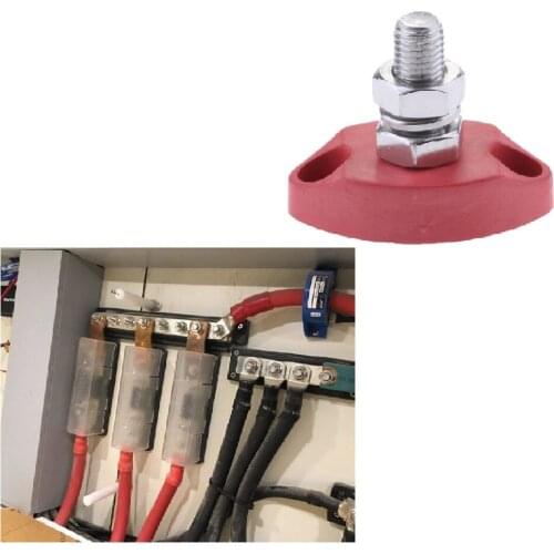 Wire Junction Block Power Post Stainless Steel Insulated Terminal Stud Dia 6/8mm