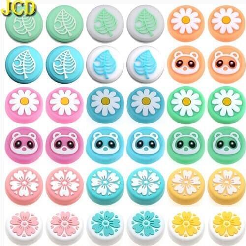 JCD 2PCS Cherry Silicone Analog Thumb Stick Grips Caps for Nintend Switch / Lite JoyCon Controller Sticks Case for Joy Con Cover