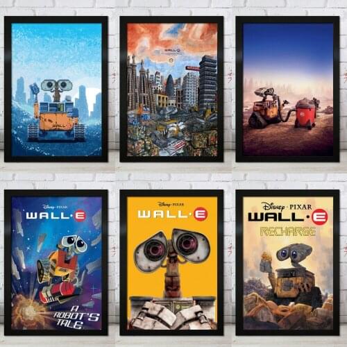 Disney Canvas Painting Robot Story Movie Wall Art Posters and Prints Room Decor Pictures for Living Children Home Decoration