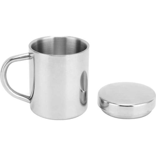 Coffee Mug Mug Double Wall Mirror‑finished for Camping for Picnics
