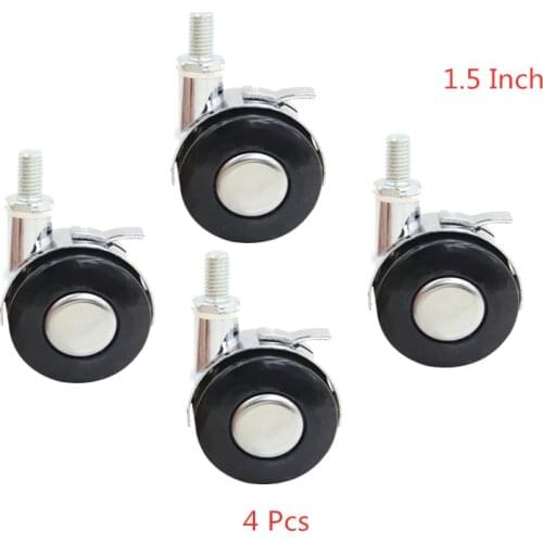 4 Pcs/Lot Wheel Universal 1.5 "mute Roller Baby Bed Alloy Tea Table Computer Pulley M8
