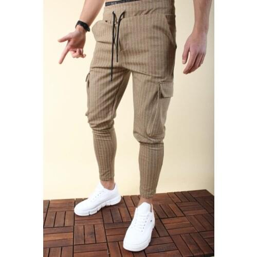 Caps 120 Full Lycra Tight Bell-Bottomed Cargo Pants