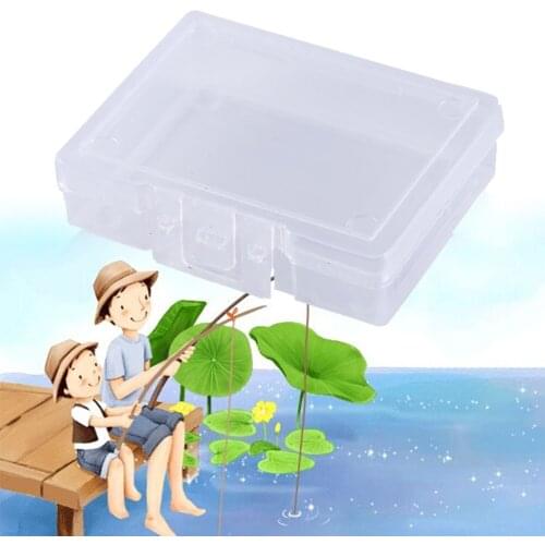 Fishing Tackle Bait Box Container Case Transparent Strength Plastic Fishing Lure Tackle Hook Bait Storage Box