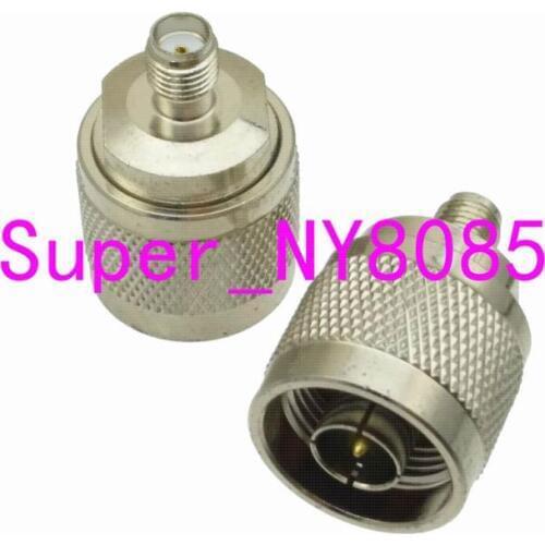 N male plug to SMA female jack RF coaxial adapter connector Nickel