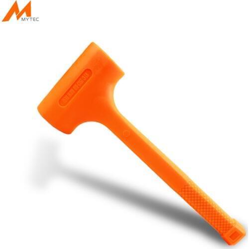 0.5LB Dead Blow Hammer Soft Rubber Unicast Non-Marring Mallet (Orange)