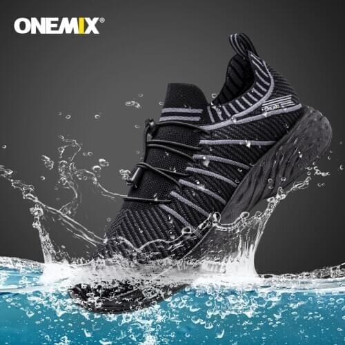 ONEMIX New 2020 waterproof Casual Sport Shoes Summer Ultralight Elastic Running Sneakers Training Tennis Shoes