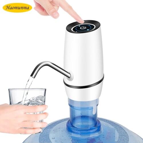 Haoyunma New dual-pump water bottle pump USB charging automatic electric water dispenser water bottle pump automatic switch
