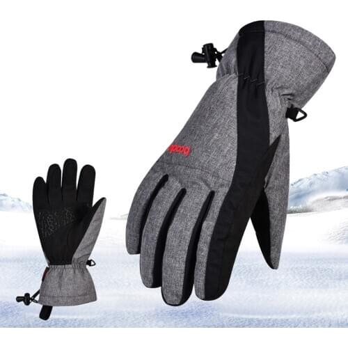 Ski Motorcycle Gloves Winter Gloves & Wrist Strap Hand Warmers Glove Mittens Windproof Breathable for Womens Skiing Snowboarding