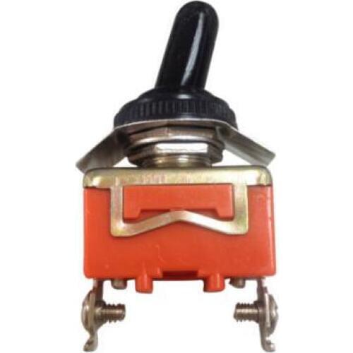 AC 250V 15A Amps ON/OFF 2Pin SPST Toggle Switch With Waterproof Boot LW 1021 Orange