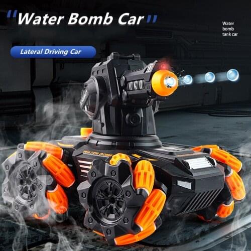 Water bomb launch remote control tank gesture sensor analog water spray watch control remote control car water bomb armored car