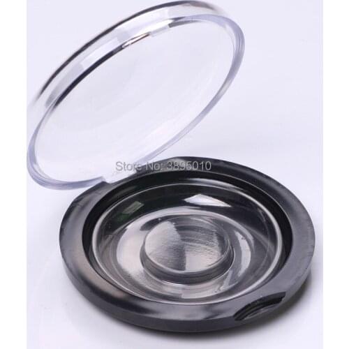 Empty Clear Round 3D Mink False Eyelashes Storage Case, DIY Fake Eyelashes Blister Package Empty Box, Eye Makeup Tool F532