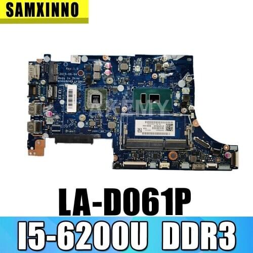 SAMXINNO High quality BIVS3/BIVE3 LA-D061P FOR Lenovo E31-80 Laptop Motherboard I5-6200U DDR3 100% Fully Tested