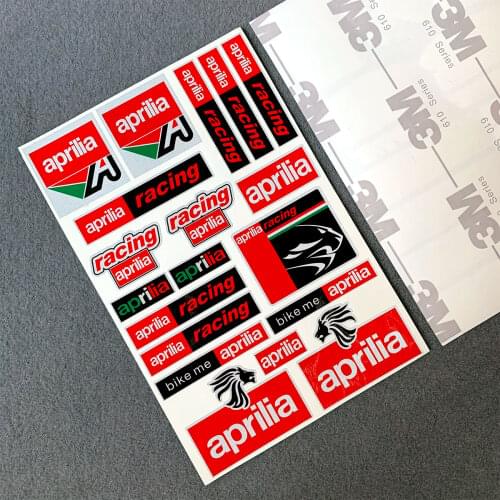 3M Highly Reflective Decals for Aprilia Racing RSV RS Tuono SR50 Motorcycle Decals Set Fairing Helmet Sticker
