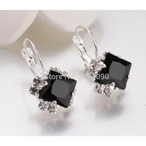 2019 Women Trendy Crystal Cubic Zirconia Drop Flower Earring For Women Girl Prom Party Pierced Earring Pin Accessories Gift