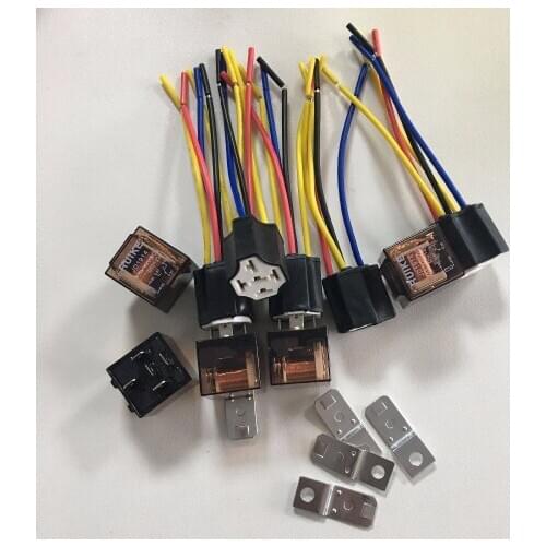 1set or 5set 1NC 1NO SPDT Ceramic Socket 5 Pin Vehicle Car Relay DC 12V 40 Amp JD1914