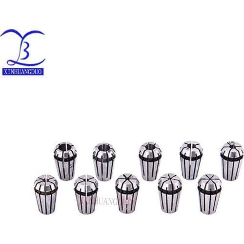 10pcs ER8 1mm to 5mm Precision Collet Chuck Set Spring Collet Chuck For CNC Milling Machine Engraving Lathe Tool