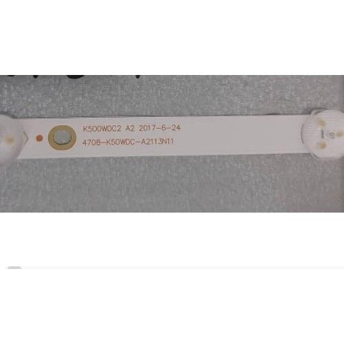 9PCS/LOT LED Backlight strip 5 lamp for 50PUT6023 K500WDC2 A2 4708-K50WDC-A2113N11 50USK1810T2
