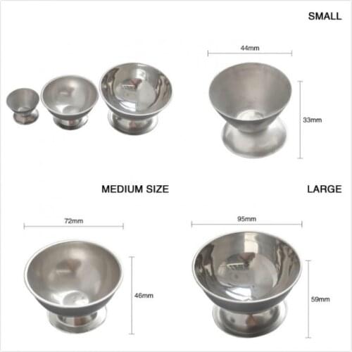 Alum Cups Stainless Steel Borax Cooking Bowl Jewelry Processing Equipment Gold Striking Tools