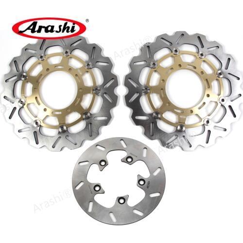 Arashi 1 Set GSXR1000 2009-2014 CNC Front Rear Brake Disc Rotors For SUZUKI GSX-R 1000 GSX1000R 2009 2010 2011 2012 2013 2014