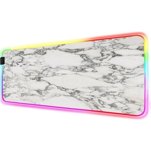 Large Mouse Pad RGB 90x40 Programming Mousepad Marble Texture PC Game Console LED Computer Pad Table Mat Carpet Pad Medium 60x30