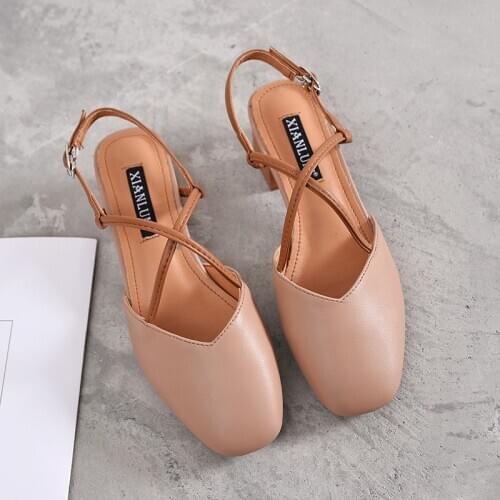 Mary jane sandals women cross sandal buckle strap shoes for spring sweet girls shoes v2