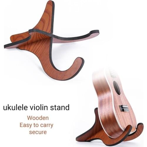 Wooden Ukulele VIOLIN GUITAR stand shelf Accessories Easy to carry practical floor stand for home and outdoor