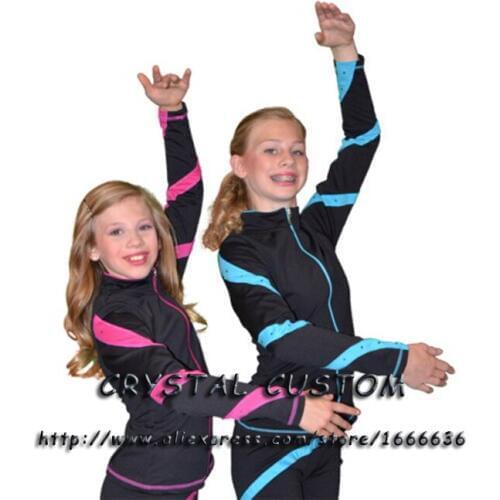 Child Ice Skating Dresses Beautiful New Brand Vogue Figure Skating Jacket Competition J2016