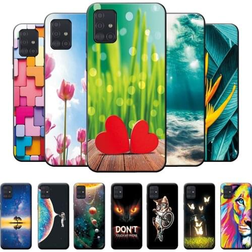 For Samsung Galaxy A71 A 71 Case on SM-A717F Coque Back Cover 6.7 Phone Case For Samsung Galaxy A71 Case Soft TPU Silicone Cover