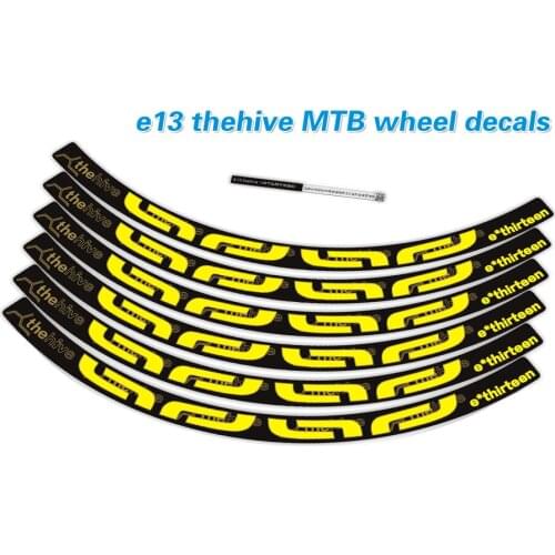 E13 thehive mountain bike wheel stickers E13 bicycle bike wheelset stickers MTB rims decal e thirteen bike rim decal
