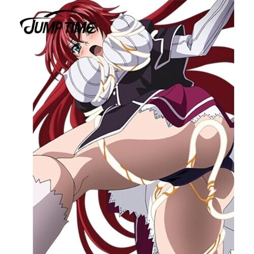 JumpTime 13cm x 10.3cm Anime High School DxD Girls Rias Gremory Vinyl Wrap Sexy Girl Warrior Decal Car Racing Stickers