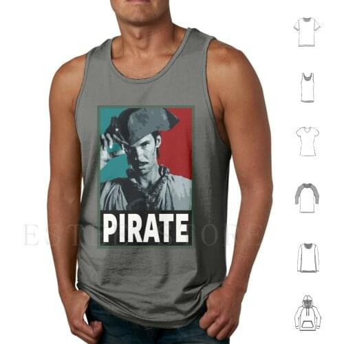 Black Sails Tank Tops Vest Sleeveless Black Sails Flint Captain Vane John Silver Pirate Jack Rackham