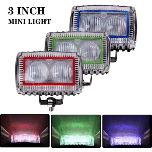 MINI LIGHT 5D LENS 3INCH LED WORK LIGHT SPOT/FLOOD DRIVING FOG LAMP HEADLIGHT MOTORCYCLE ATV CAR SUV BOAT WAGON PICKUP CAMPER